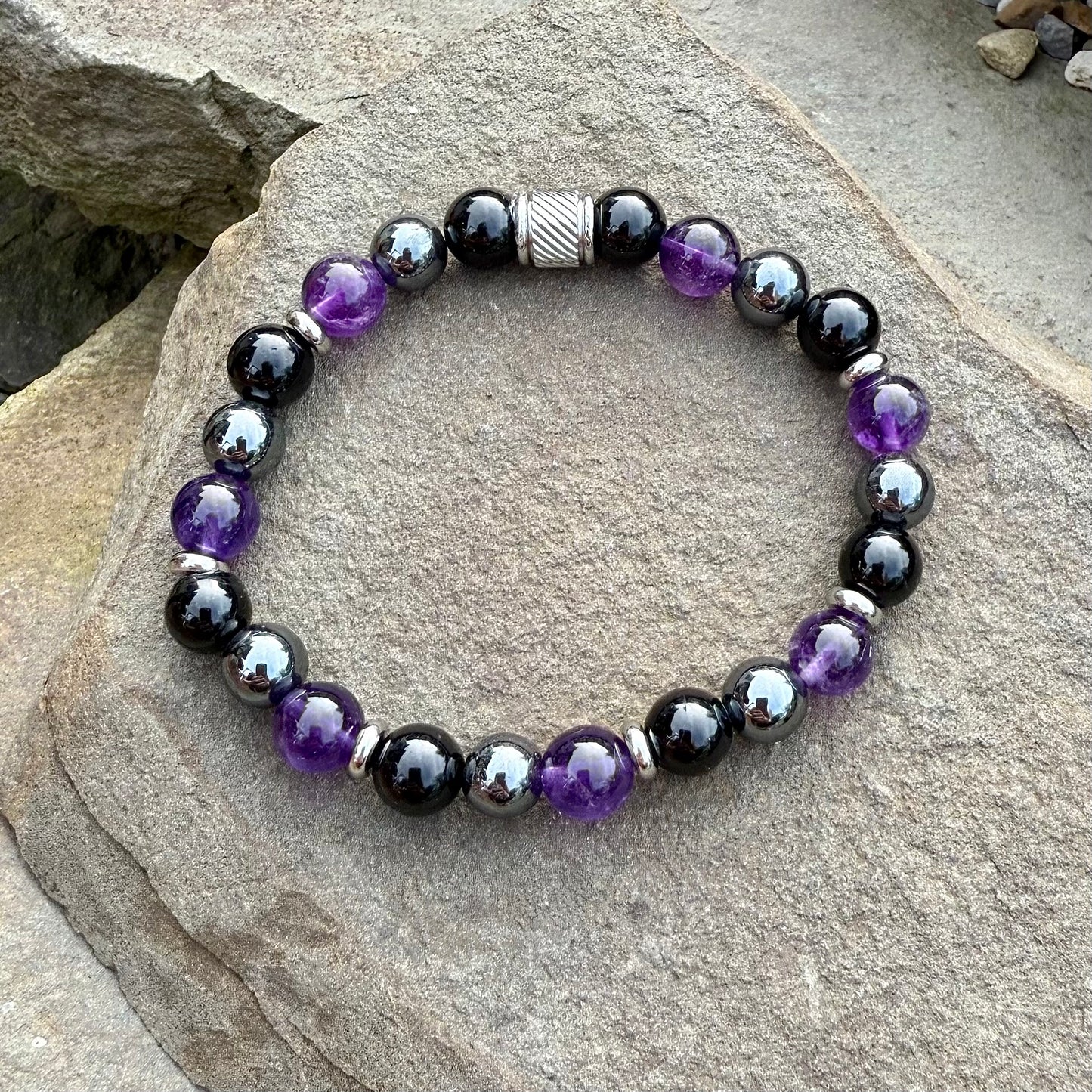Empath Protection Bracelet with Silver Accent