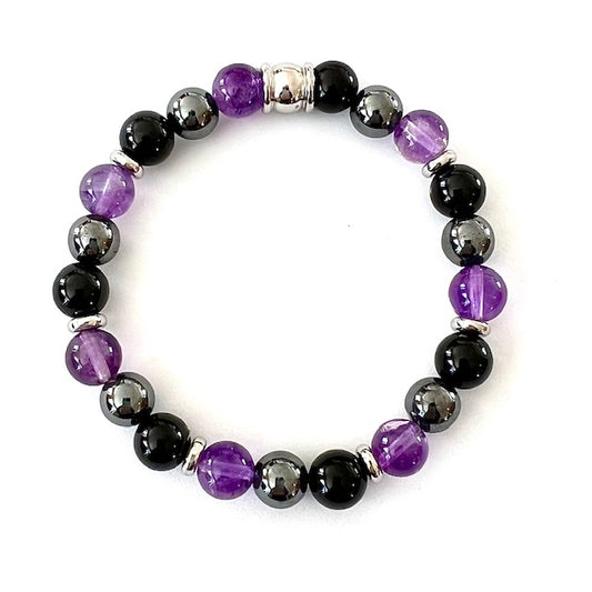 Empath Protection Bracelet with Silver Accent