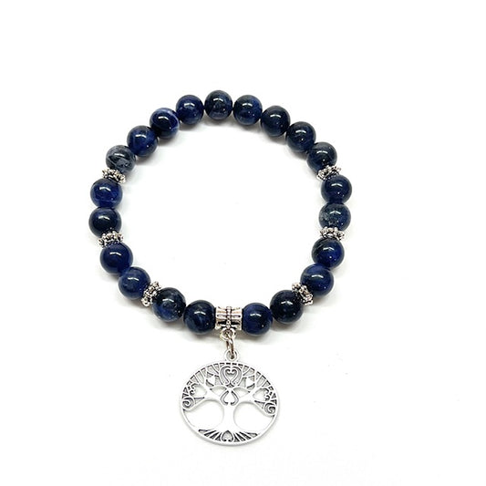 Blue Sodalite with Tree of Life