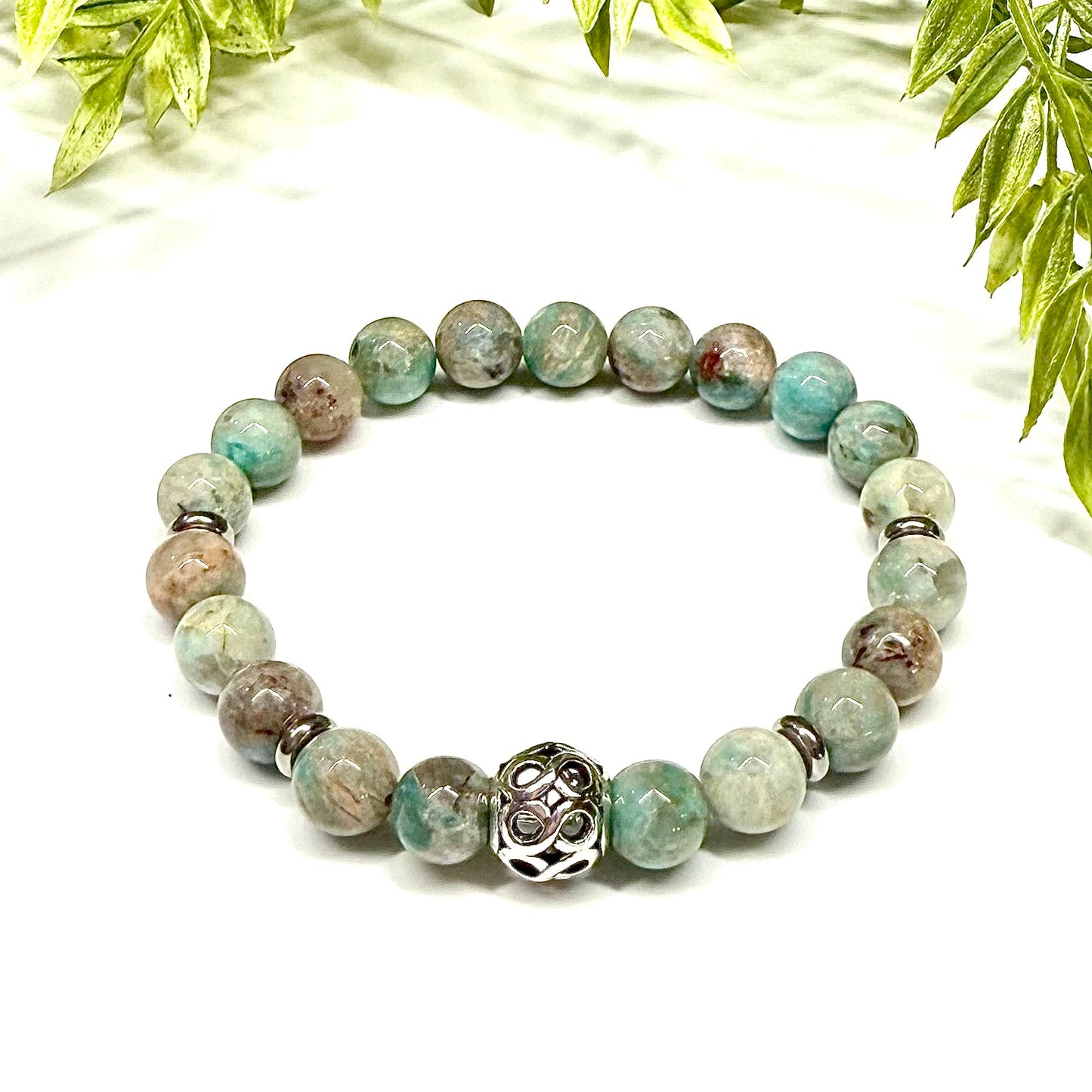 Amazonite with Quartz