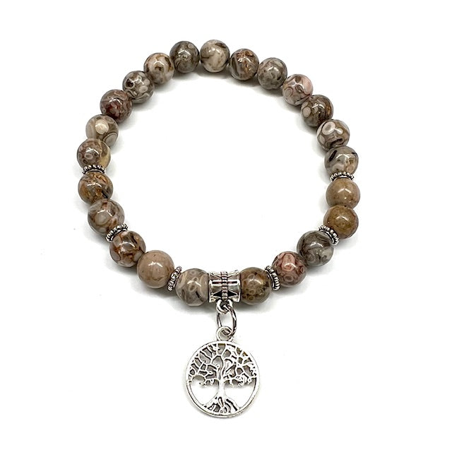 Maifanite with Tree of Life Charm