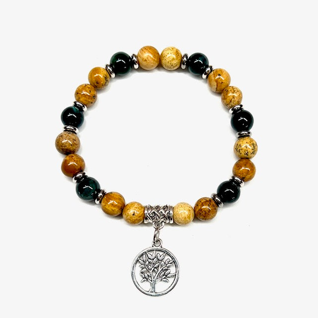 Naturally Grounded Bracelet with Tree of Life Charm