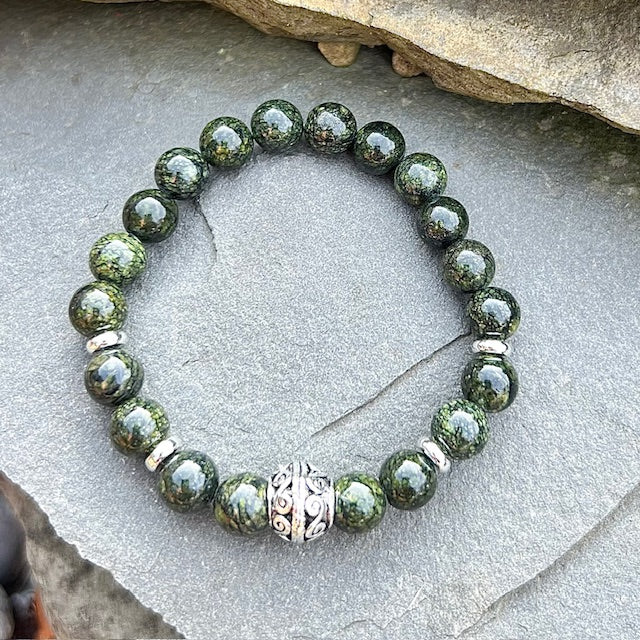 Green Snowflake Obsidian