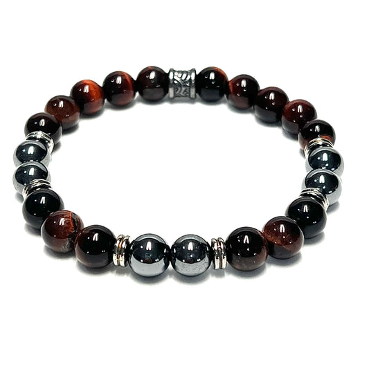 Red Tigers Eye & Hematite