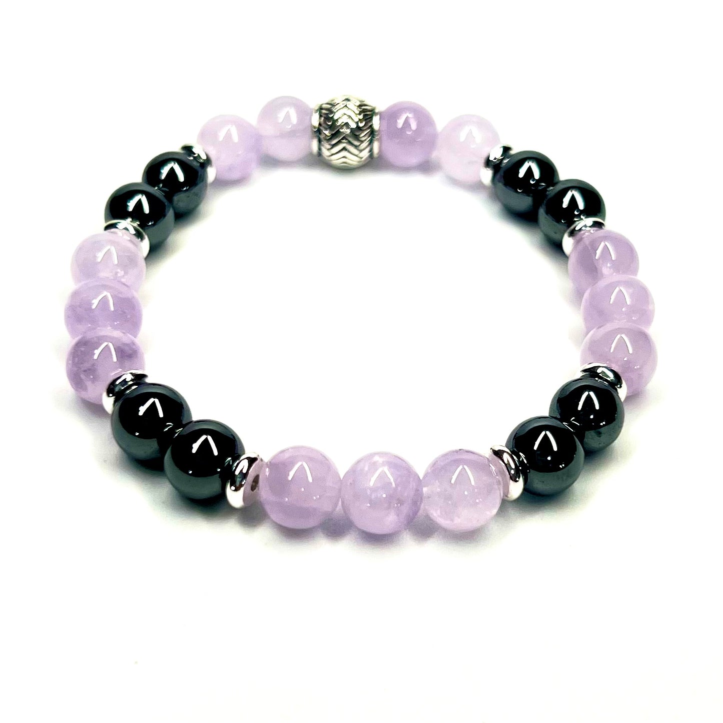 Light Amethyst & Hematite