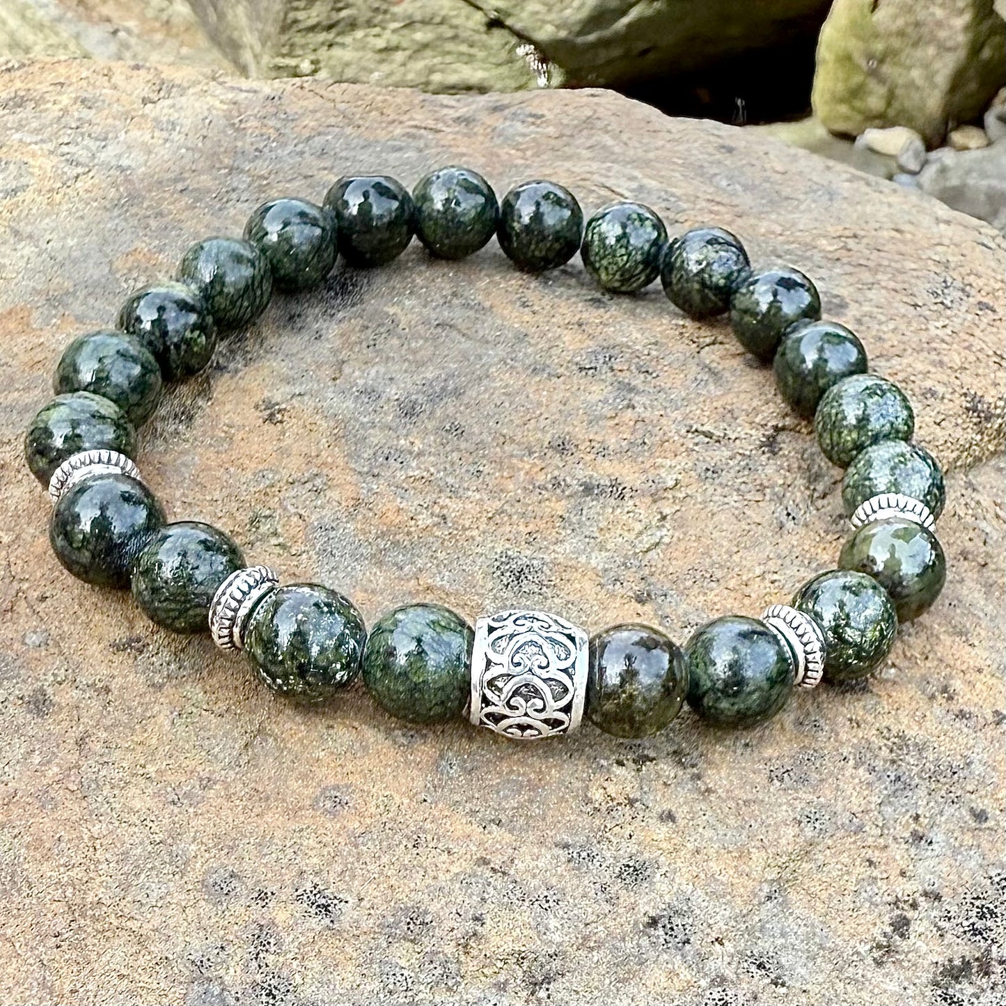 Green Snowflake Obsidian