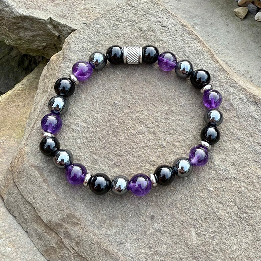 Empath Protection Bracelet with Silver Accent