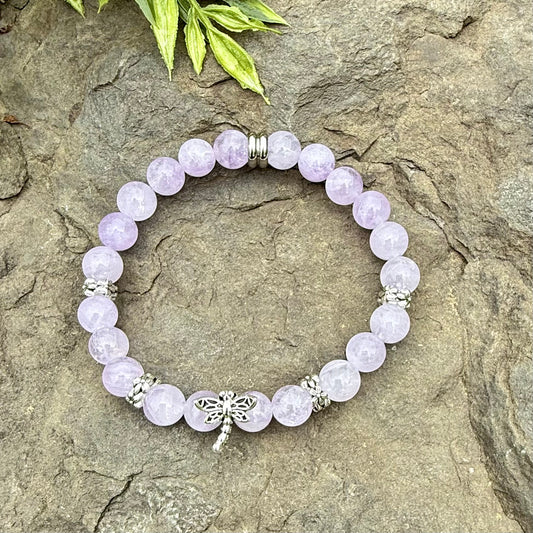 Light Amethyst with Dragonfly