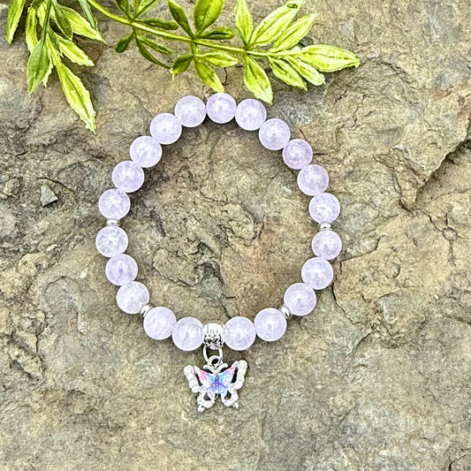 Light Amethyst with Butterfly Charm