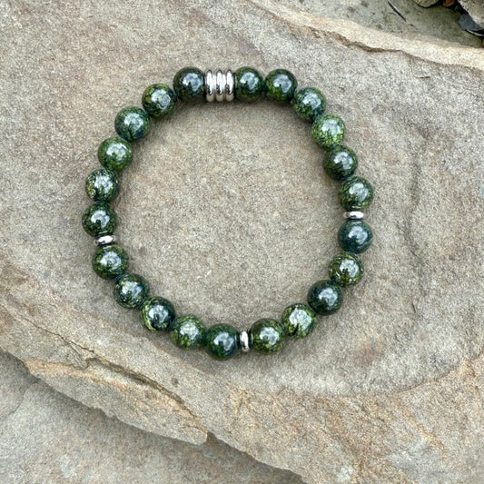 Green Snowflake Obsidian