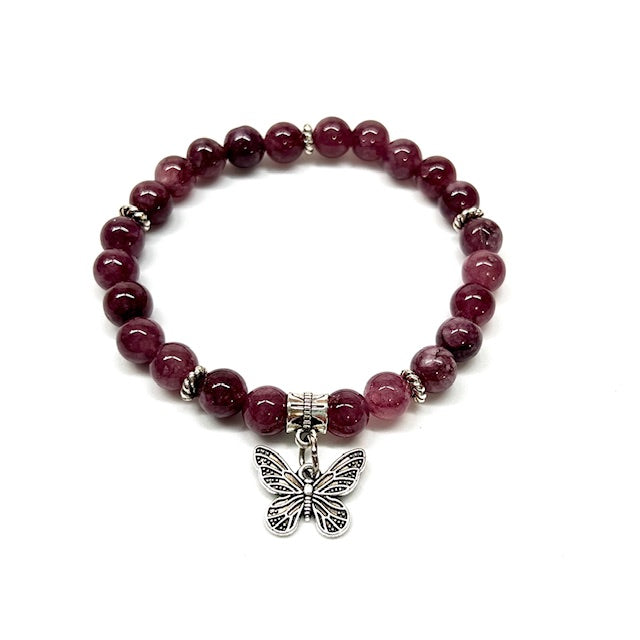 Lepidolite with Butterfly Charm