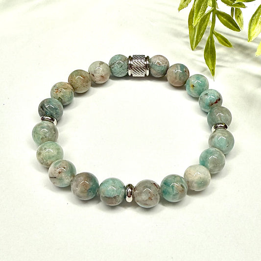 Amazonite with Quartz